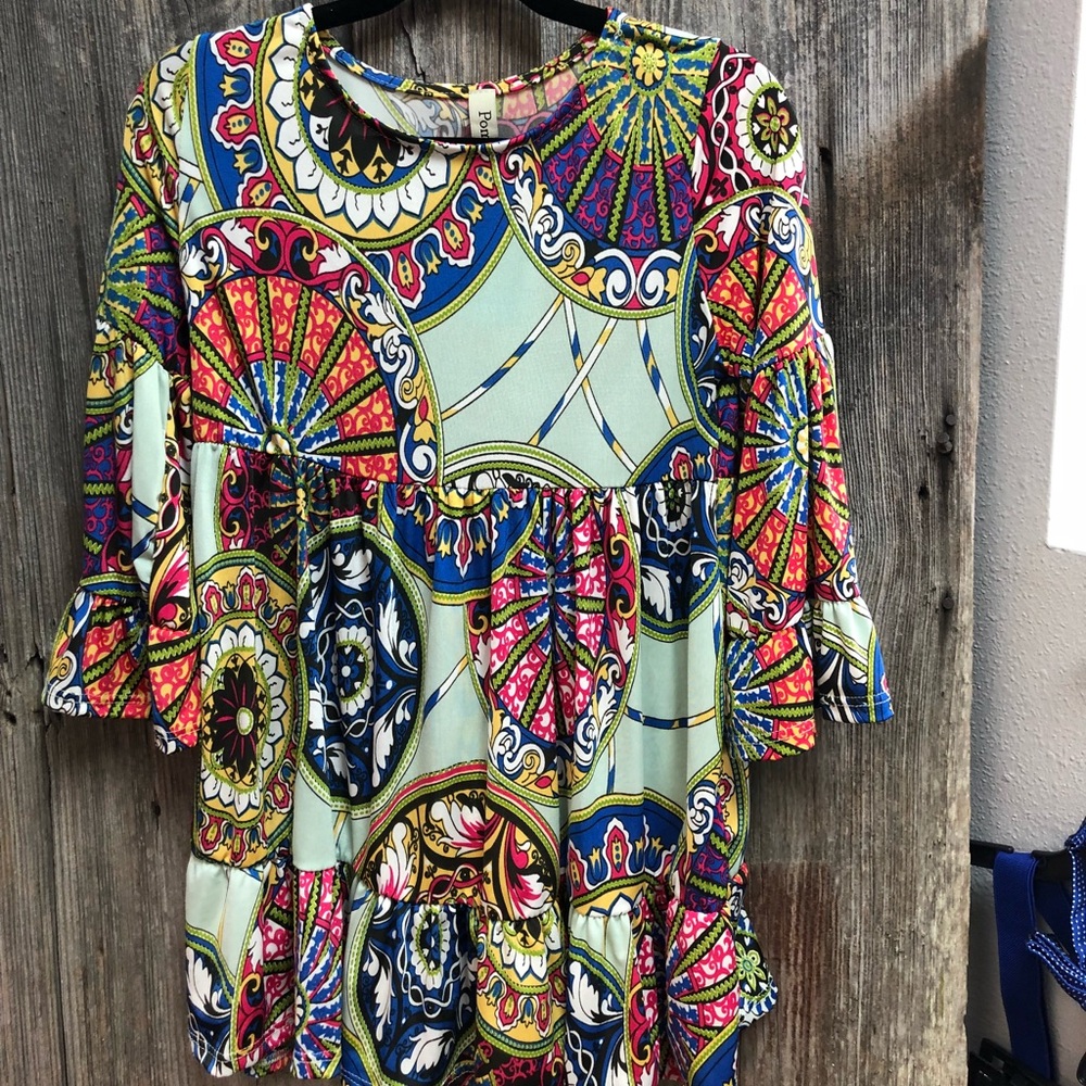 Girls Paisley tunic dress